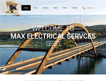 Tablet Screenshot of maxelectricalservices.com